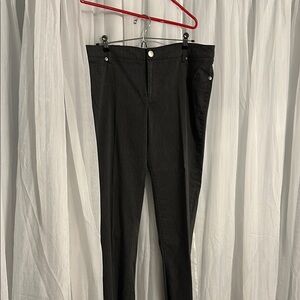 Soho Apparel Charcoal Ankle Pants